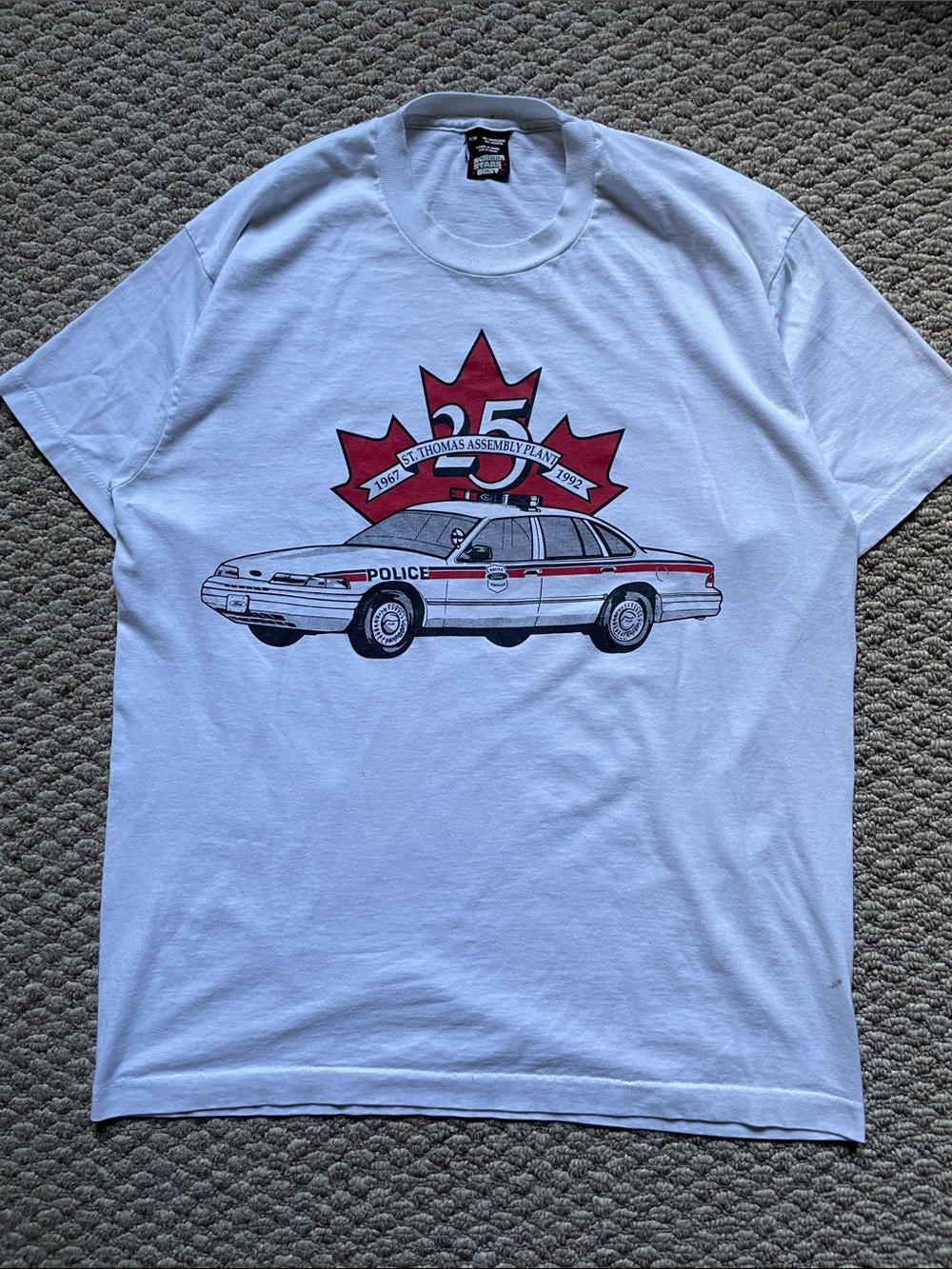 Vintage Canadian police cruiser single stitch t Shirt